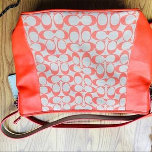 Coach zip top medium tote